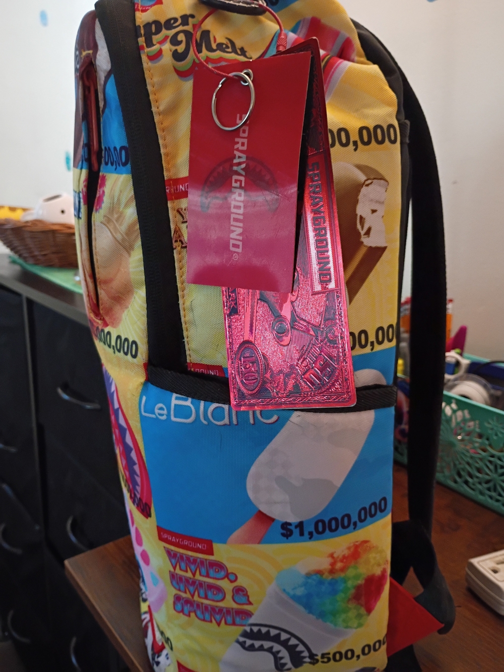 Sprayground Multi-Color Graphic Character Backpack - Picture 3 of 5